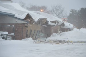 920 Lafayette Road Seabrook NH. Heavy snow caused the roof to collapse Sunday Morning